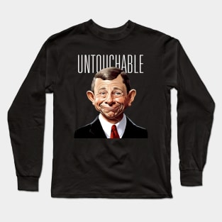 Chief Justice John Roberts: Refusing to Speak to the American People on a Dark Background Long Sleeve T-Shirt